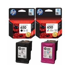  خرطوشة حبر انك أسود&الوان اتش بى HP 650 اصلي - (خرطوشة اصلي CZ101AE,CZ102AE)